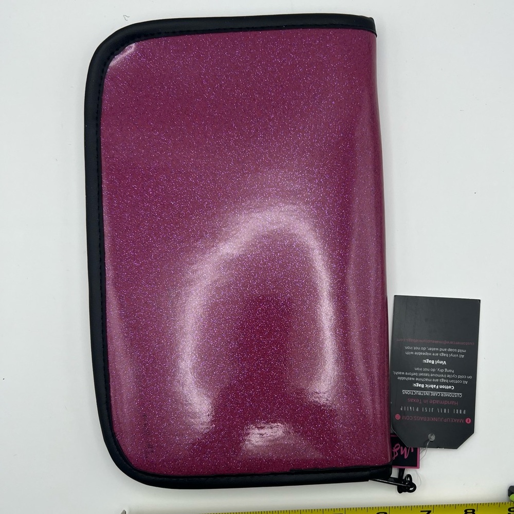 Makeup Junkie Glitter Pink Ballerina Mini Padfolio - Picture 4 of 7